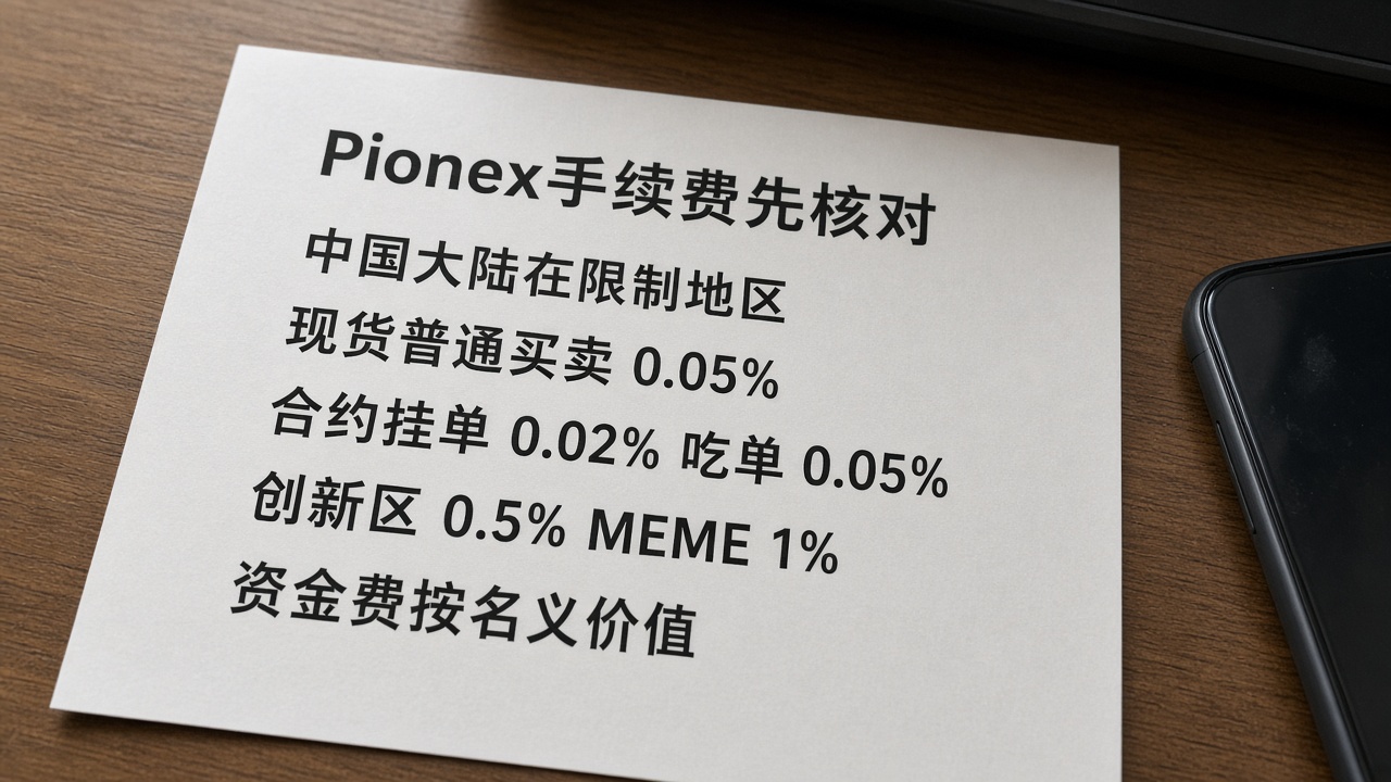Pionex手续费是多少?现货与合约费用整理